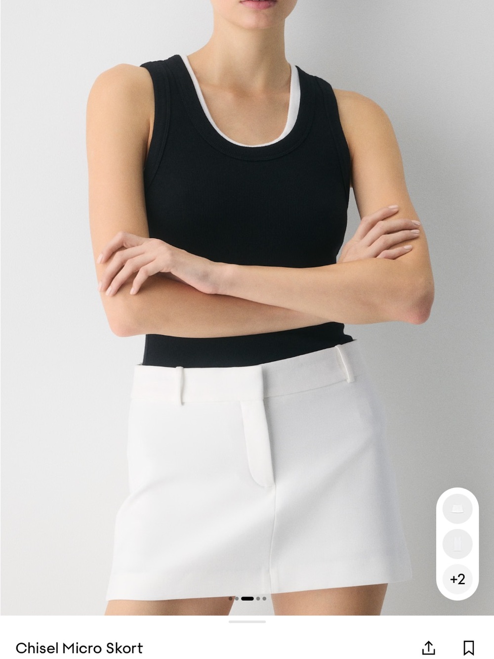 NWT Chisel micro Mini Skort with Belt Loops